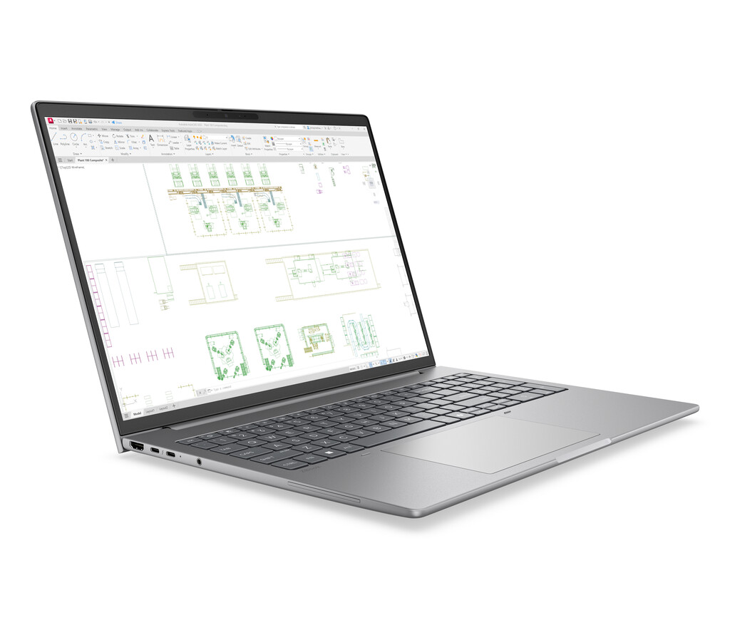 HP ZBook 8 Z8G2i16 U7 356H 16 32GB/1T PC BESgl Copilot+ PC Intel Core Ultra 7 Mobiel werkstation 40,6 cm (16") WUXGA DDR5-SDRAM - Afbeelding 2