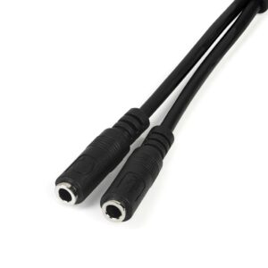 StarTech.com Headset Adapter voor Headsets met aparte Koptelefoon-/Microfoonstekkers - 3,5 mm 1x 4-polig naar 1x 3-polig en 1x 2