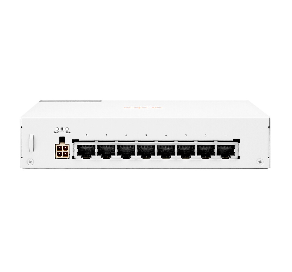 Hewlett Packard Enterprise Aruba Instant On 1430 8G Class4 PoE 64W Unmanaged L2 Gigabit Ethernet (10/100/1000) Power over Ethern - Afbeelding 3