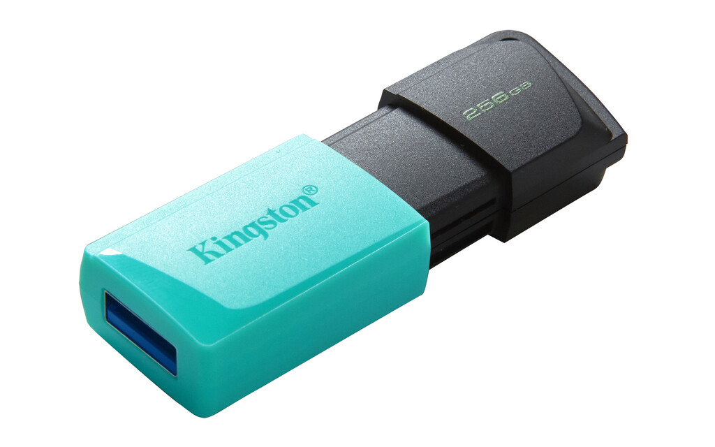 Kingston Technology DataTraveler Exodia M 256 GB, USB 3.2 Gen 1 (zwart + blauwgroen) - Afbeelding 6