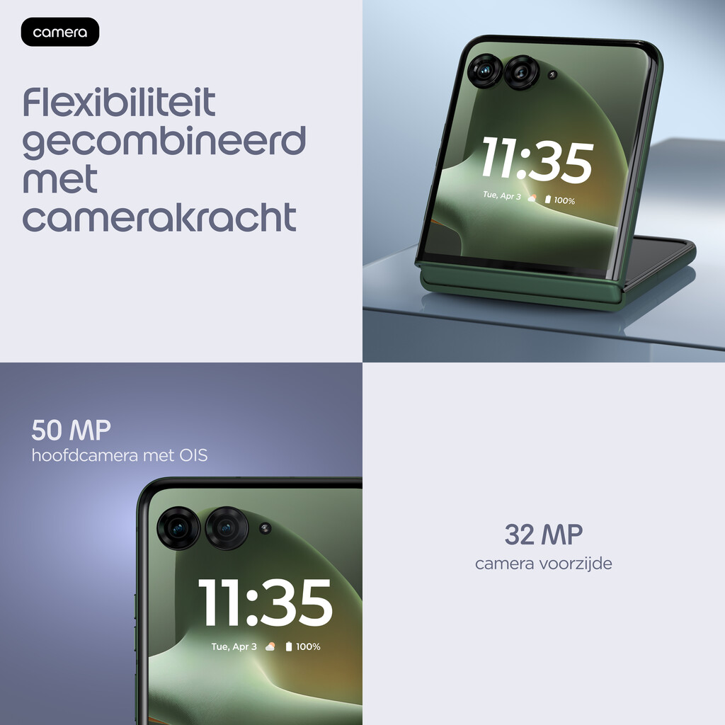 Motorola razr 70 plus 17,5 cm (6.9") Dual SIM Android 16.0 5G USB Type-C 12 GB 512 GB 4500 mAh Donkergroen - Afbeelding 18