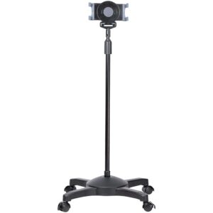 StarTech.com Mobiele Tablet Standaard met Vergrendelbare Wielen - Verstelbare Hoogte - Universele Vloerstandaard voor Tablets va
