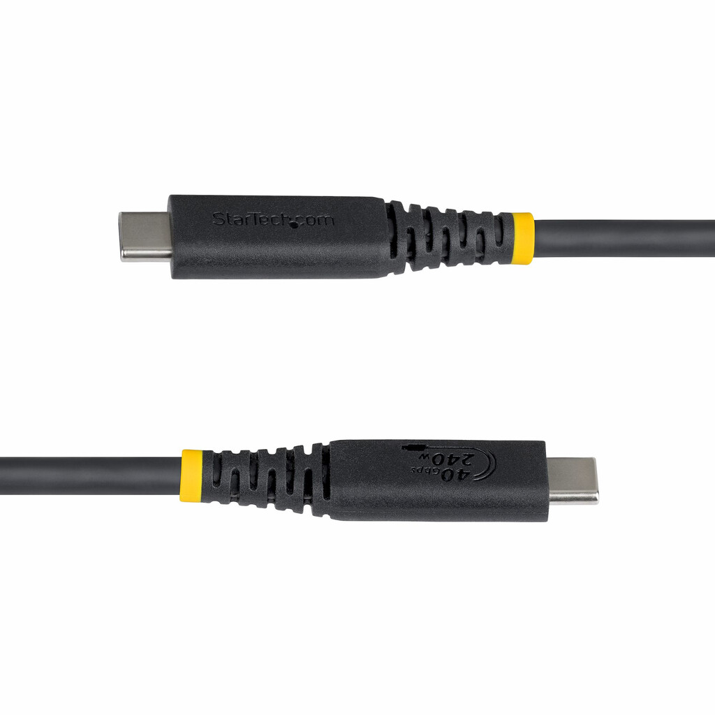 StarTech.com 50cm USB4 Kabel, 40Gbps, USB-IF Gecertificeerde USB-C Kabel, 240W PD, 8K 60Hz/4K 240Hz DP2.1 DP40, TPE Mantel, Thun - Afbeelding 3