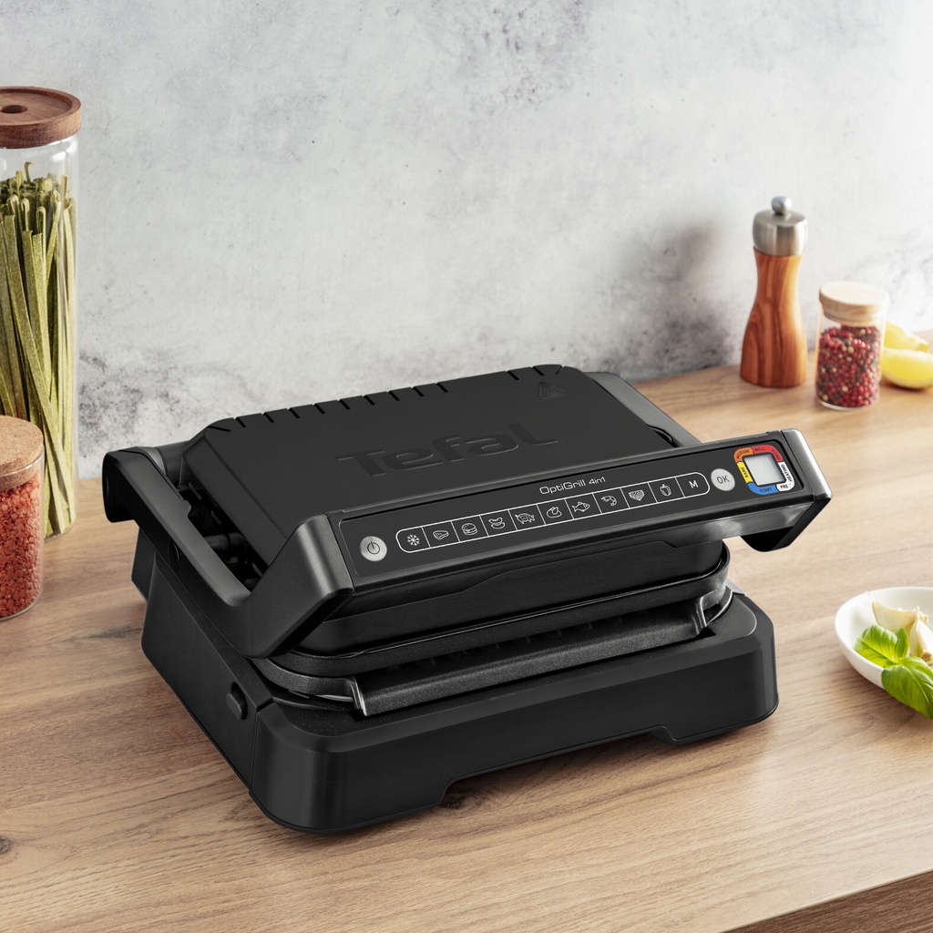Tefal OptiGrill 4in1 OptiGrill 4-in-1 GC7748 intelligent grill voor complete maaltijden zwart - Afbeelding 13