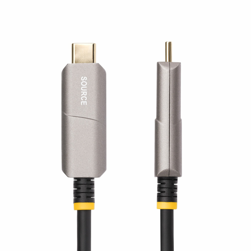 StarTech.com 15,2m USB-C naar HDMI 2.0 Actieve Optische Kabel (AOC), OM3 Multi-mode, 4K 60Hz, CL3 Rated, HDR10, HDCP1.4/2.2, Uni - Afbeelding 2