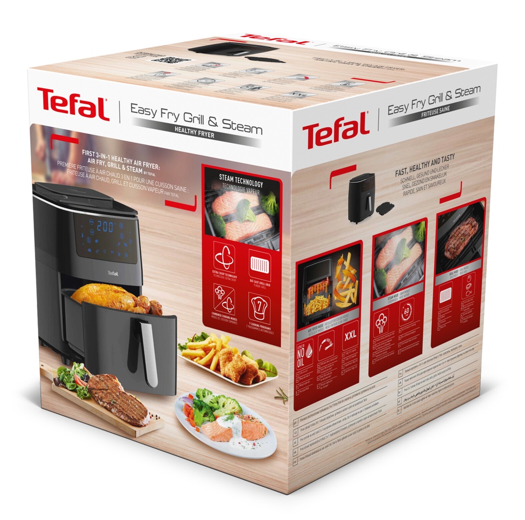 Tefal Easy Fry Grill & Steam FW2018 Air fryer 3in1 - 7 programma's - 6,9 L - Afbeelding 16