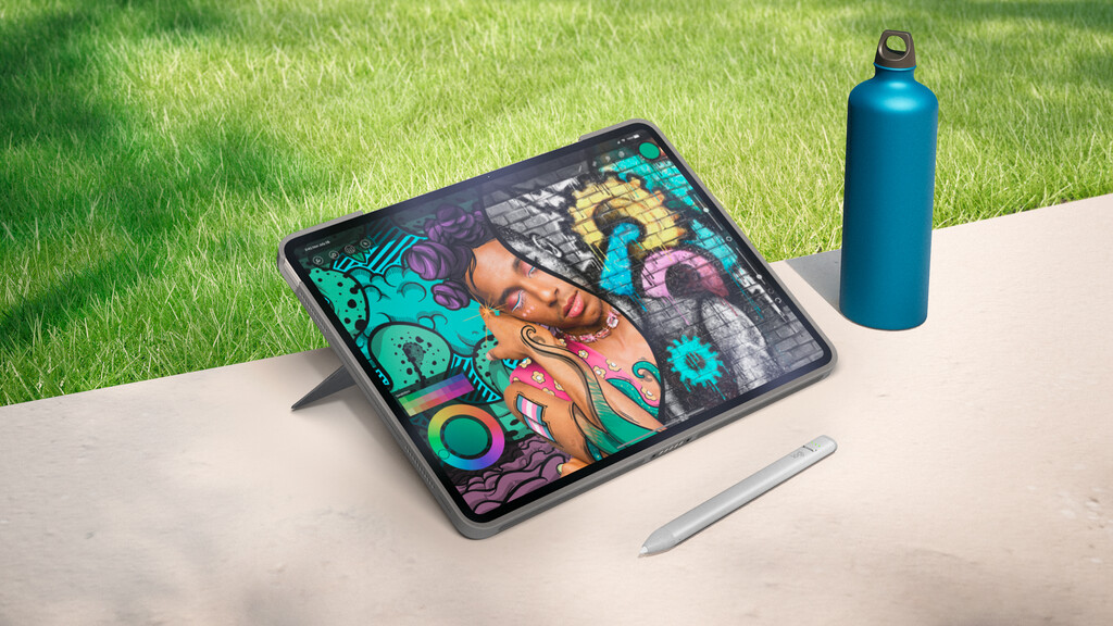 Logitech Combo Touch QWERTZ Duits Smart Connector Grijs - Afbeelding 3