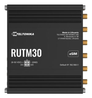 Teltonika RUTM30 draadloze router Gigabit Ethernet Dual-band (2.4 GHz / 6 GHz) 5G Zwart