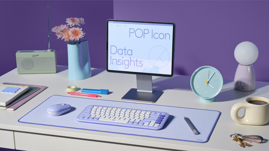 Logitech Desk Mat Lila - Afbeelding 6