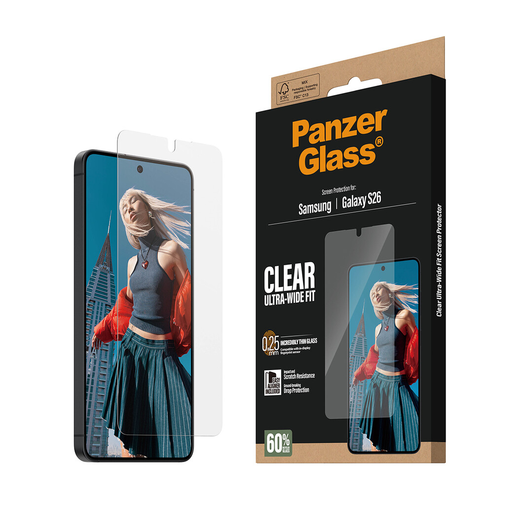 PanzerGlass ® Screen Protector Samsung Galaxy S26 | Ultra-Wide Fit w. EasyAligner Doorzichtige schermbeschermer 1 stuk(s) - Afbeelding 6