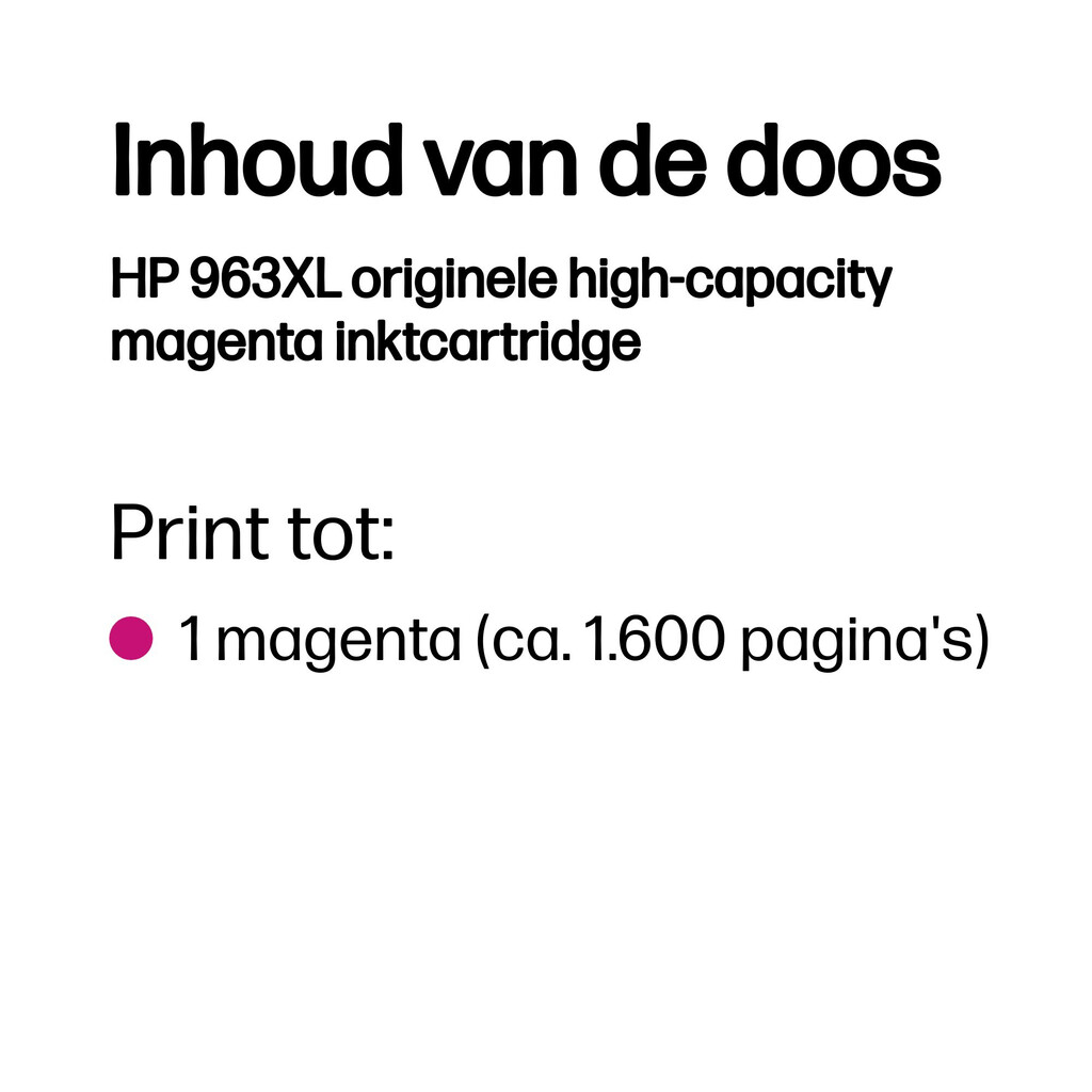 HP 963XL originele high-capacity magenta inktcartridge - Afbeelding 3