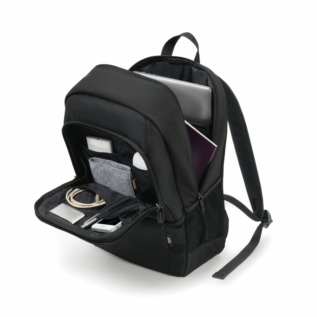 DICOTA Eco Backpack BASE 35,8 cm (14.1") Rugzak Zwart - Afbeelding 6