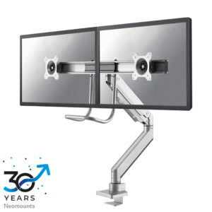 Neomounts NM-D775DXSILVER Monitorarm 10-32" - gasveer - Topfix - 180°-stop