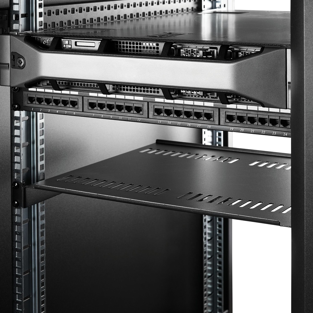 StarTech.com 1U Server Rack Schap - Universele Geventileerde Rack Mount Cantilever Shelf voor 19" Netwerk Kast & Apparatuur - He - Afbeelding 5