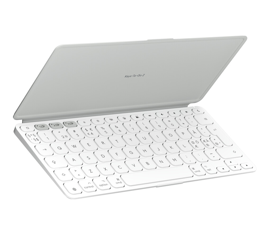 Logitech 920-013015 toetsenbord voor mobiel apparaat QWERTY Scandinavisch Bluetooth Wit - Afbeelding 4