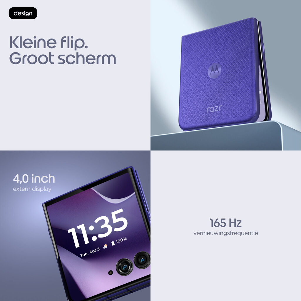 Motorola razr 70 ultra 17,7 cm (6.96") Dual SIM Android 16.0 5G USB Type-C 16 GB 512 GB 5000 mAh Violet - Afbeelding 6