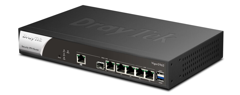 DrayTek Vigor 2962 bedrade router 2.5 Gigabit Ethernet Zwart - Afbeelding 3