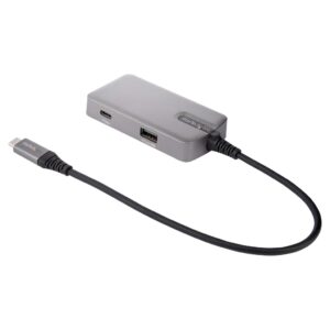 StarTech.com USB C Multiport Adapter, USB Type-C naar 4K 60Hz HDMI 2.0, 100W Power Delivery Pass-through, 3-Port 10Gbps USB Hub,