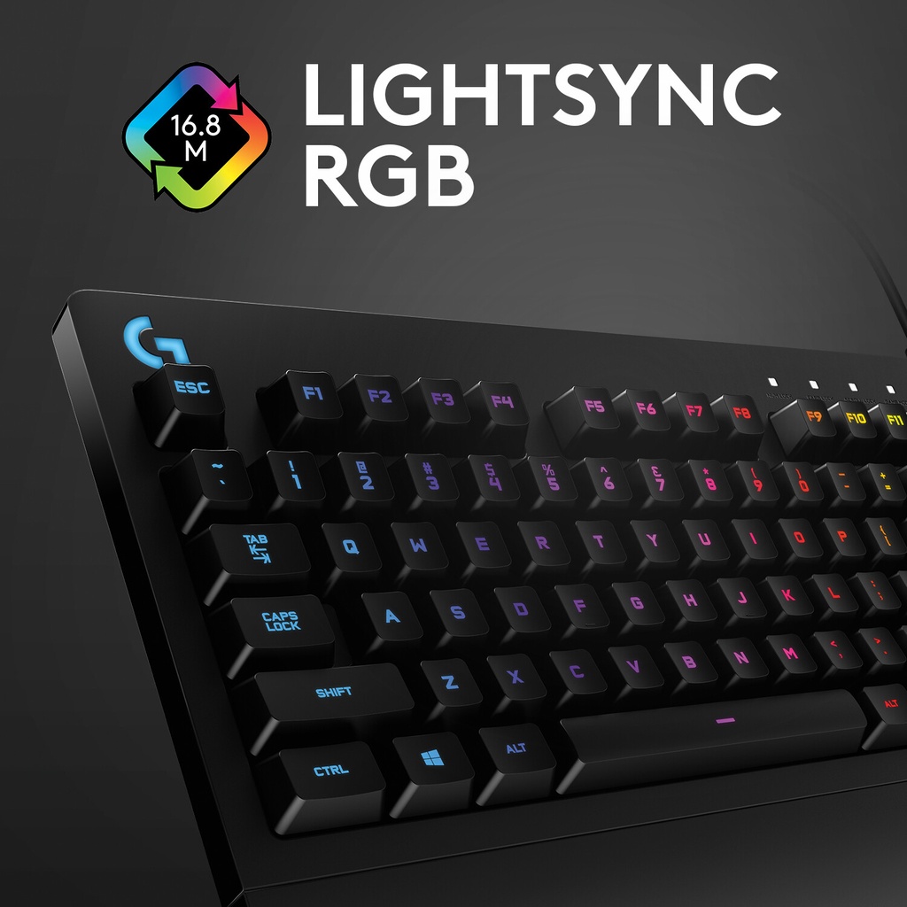 Logitech G G213 Prodigy toetsenbord Gamen USB QWERTY US International Zwart - Afbeelding 10
