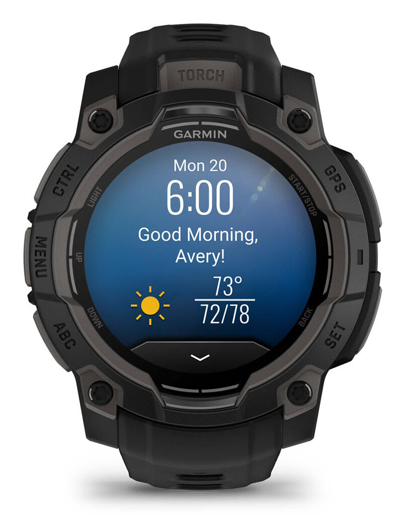 Garmin Instinct 3 AMOLED 3,05 cm (1.2") 45 mm Digitaal 390 x 390 Pixels Touchscreen Zwart GPS - Afbeelding 10
