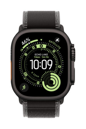Apple MG9U4ZM/A slimme draagbare accessoire Band Zwart Titanium, Polyester, Spandex, Nylon