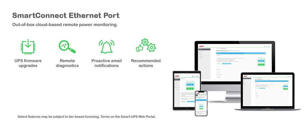 APC Smart-UPS Li-ion SCL500RMI1UC Noodstroomvoeding - 4x C13, short depth, Rack/tower/wall mount, SmartConnect, 500VA - Afbeelding 12