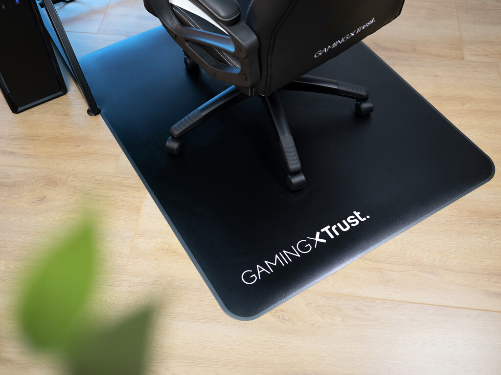 Trust GXT 715 Gaming Vloermat - Vloerbeschermer voor gamingstoel – Slijtvast oppervlak – Zwart - Afbeelding 5