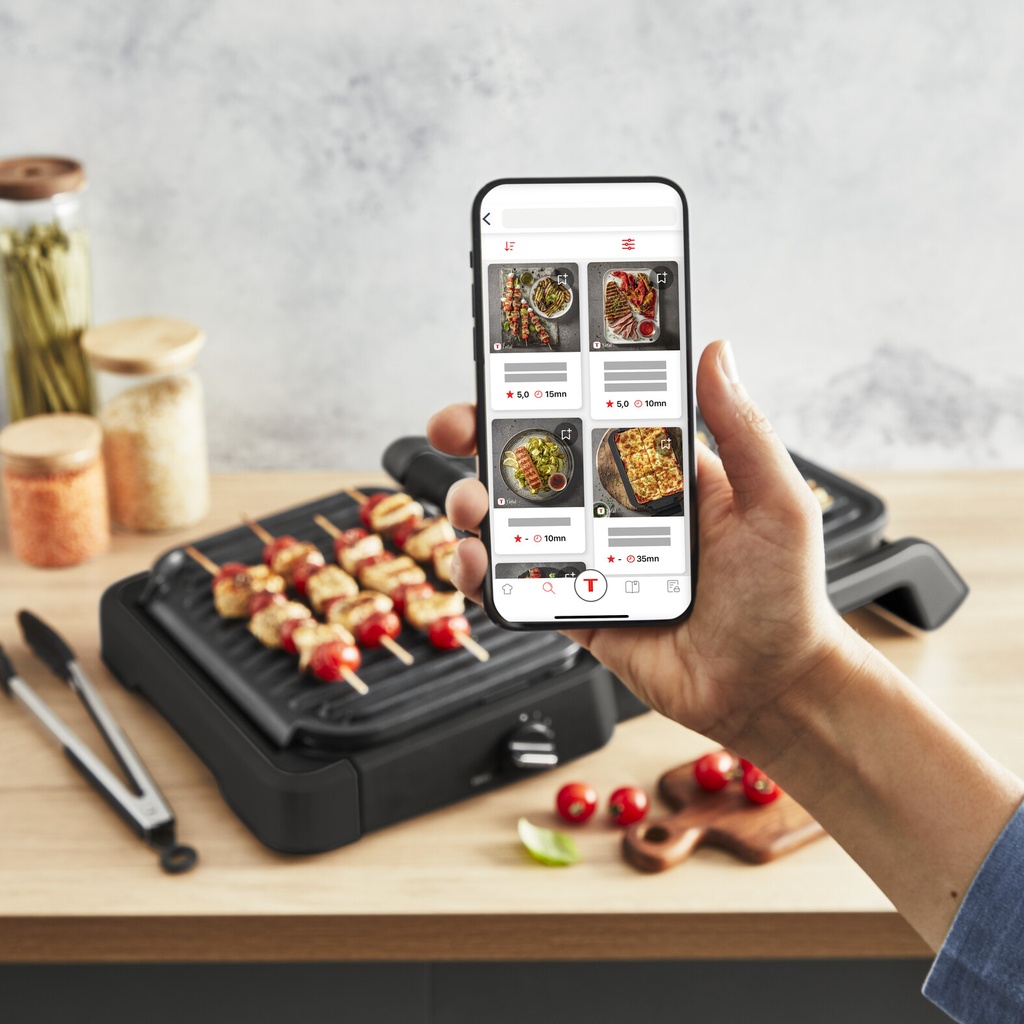 Tefal OptiGrill 2in1 OptiGrill 2-in-1 GC7728 intelligente grill en bbq zwart - Afbeelding 12