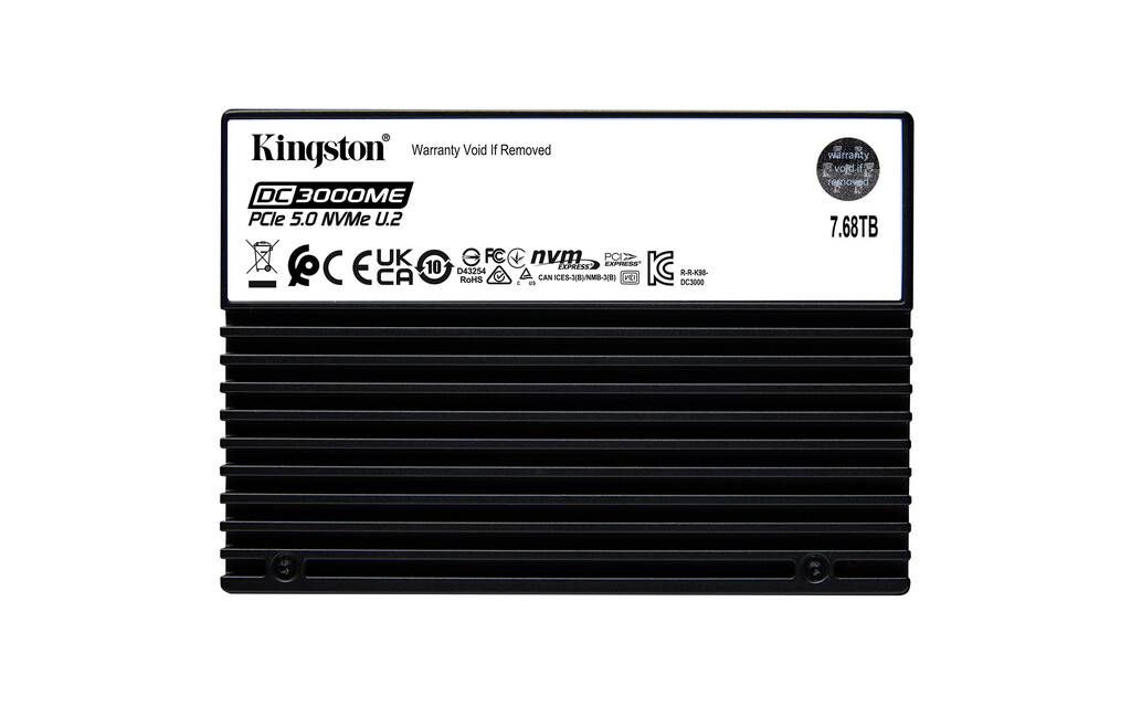 Kingston Technology 7,68TB DC3000ME U.2 PCIe 5.0 NVMe TCG Opal Enterprise SSD