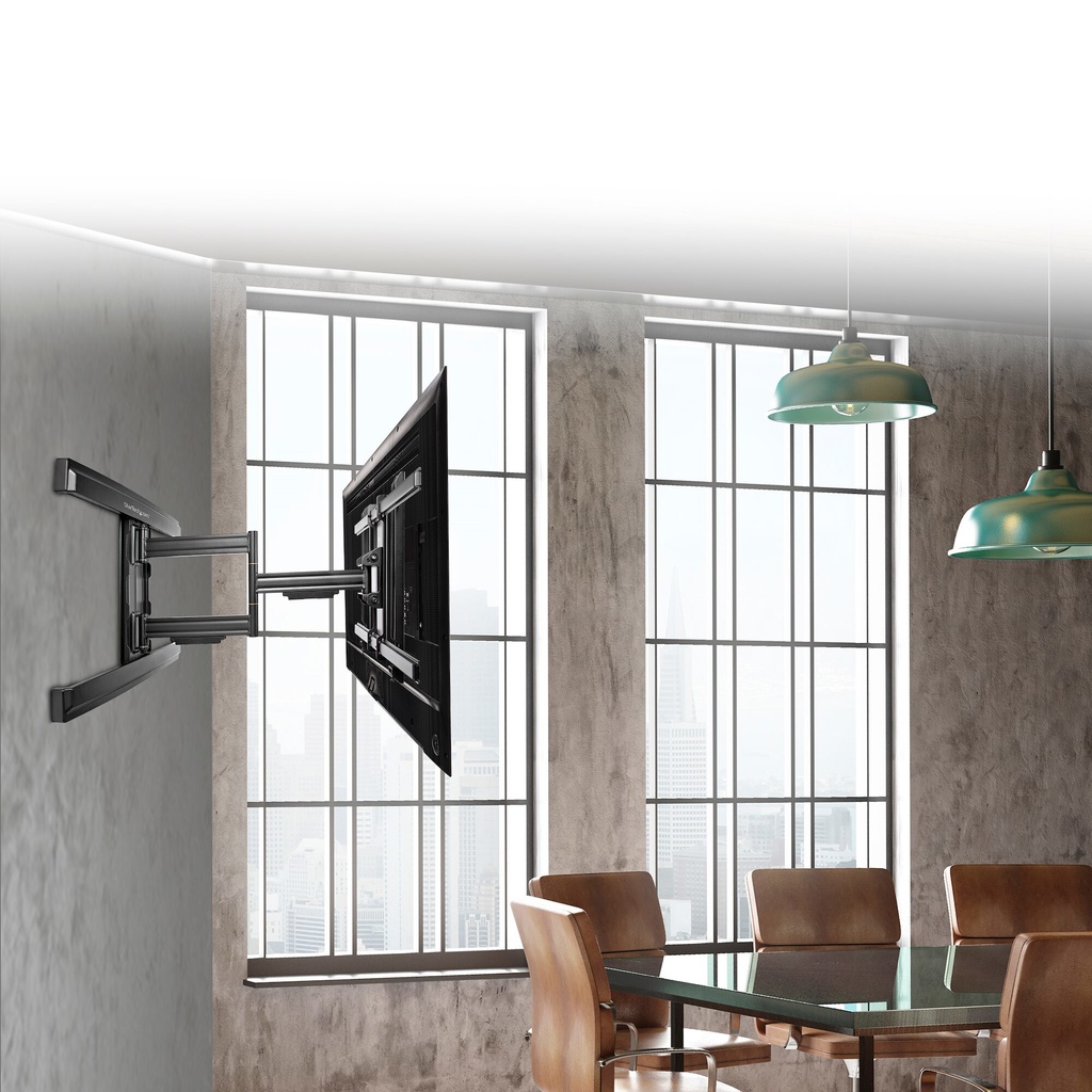 StarTech.com TV Muurbeugel voor VESA Schermen tot 80" (50kg) - Universele Full Motion TV Beugel - Scharnierende Arm om Scherm te - Afbeelding 2