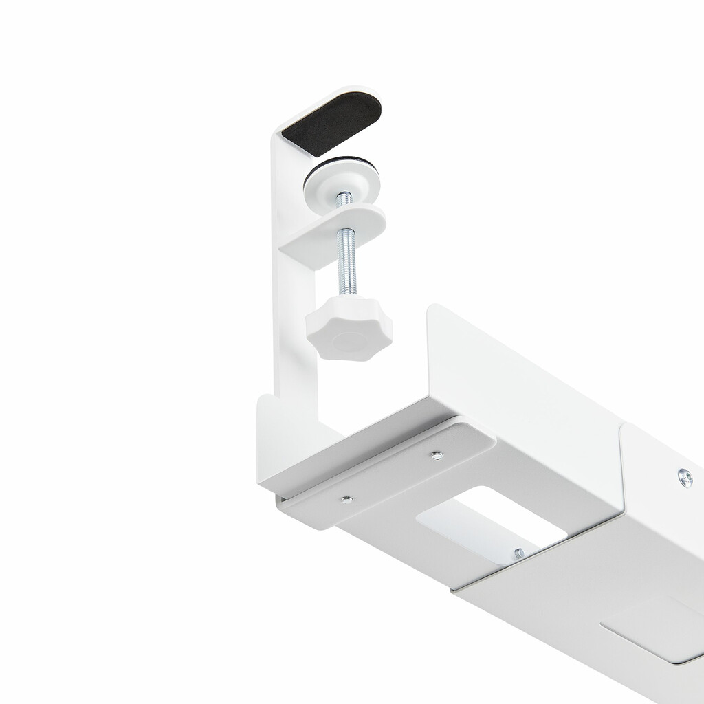 StarTech.com Kabelgoot voor onder Bureau, Verstelbare Kabel Organizer, Installatie via Klemsysteem zonder Schroeven of Boren, O - Afbeelding 6