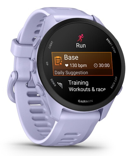 Garmin Forerunner 70 3,05 cm (1.2") AMOLED 30 mm Digitaal 390 x 390 Pixels Touchscreen Lavendel GPS - Afbeelding 5