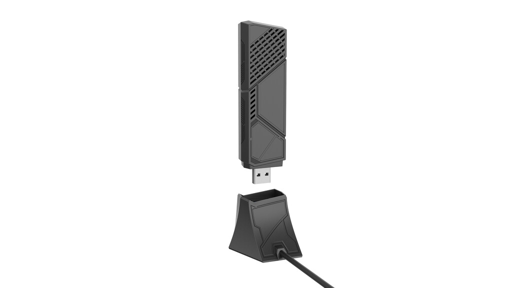 ASUS ROG USB-BE92 Wifi 7 BE6500 Tri-Band USB Adapter WLAN 6500 Mbit/s - Afbeelding 8