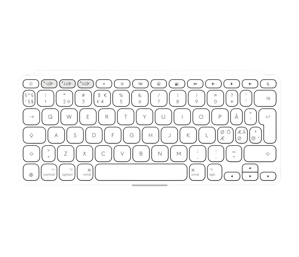 Logitech 920-013015 toetsenbord voor mobiel apparaat QWERTY Scandinavisch Bluetooth Wit - Afbeelding 5