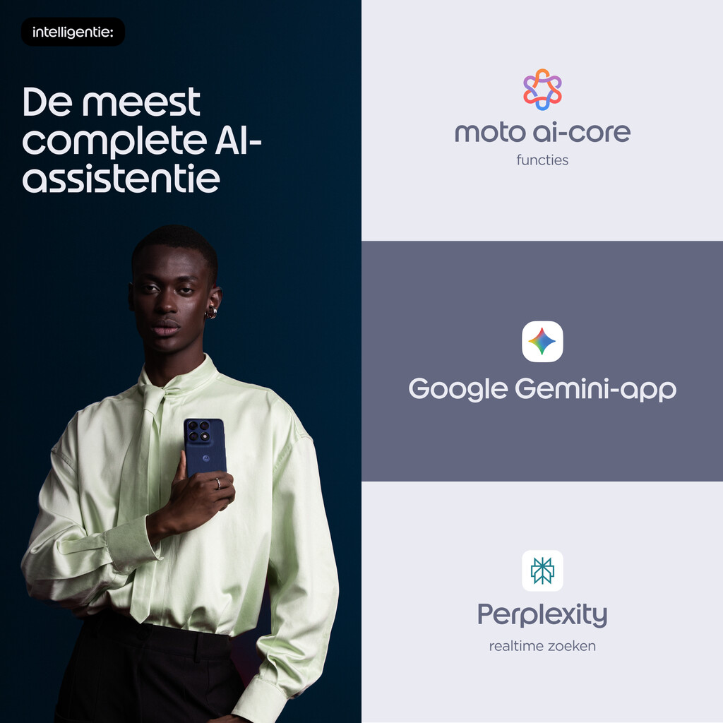 Motorola edge 70 pro 17,2 cm (6.78") Dual SIM Android 16.0 5G USB Type-C 8 GB 256 GB 6500 mAh Donkerblauw - Afbeelding 9