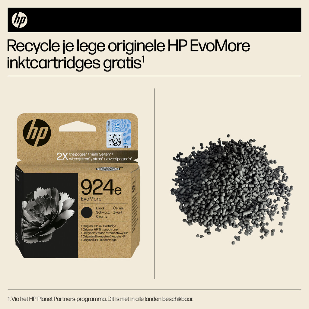 HP 924e EvoMore originele zwarte inktcartridge - Afbeelding 3