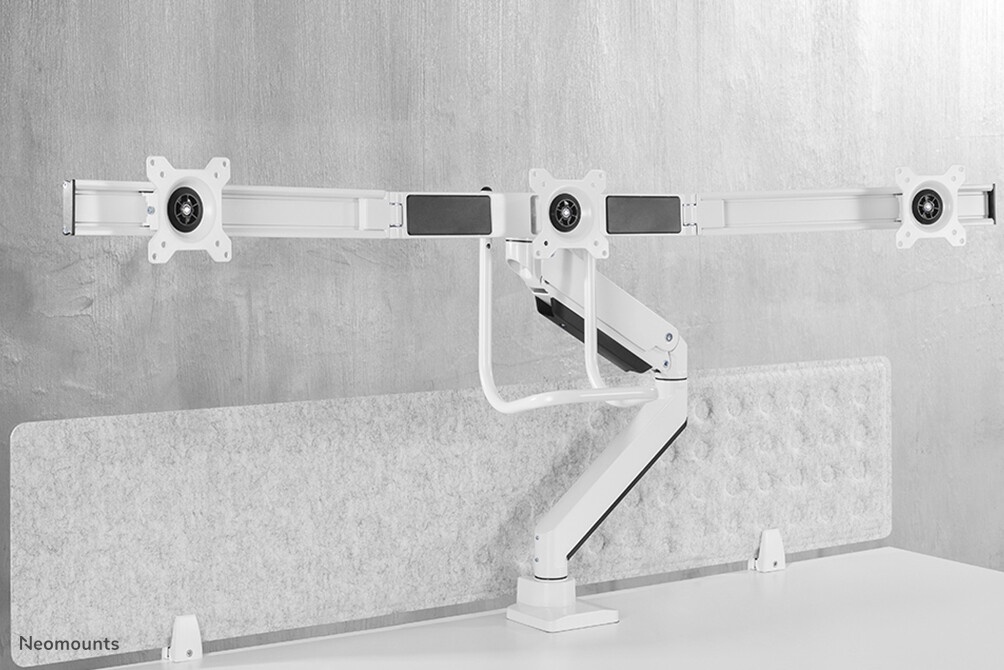 Neomounts NM-D775DX3WHITE flat panel bureau steun 68,6 cm (27") Wit - Afbeelding 10
