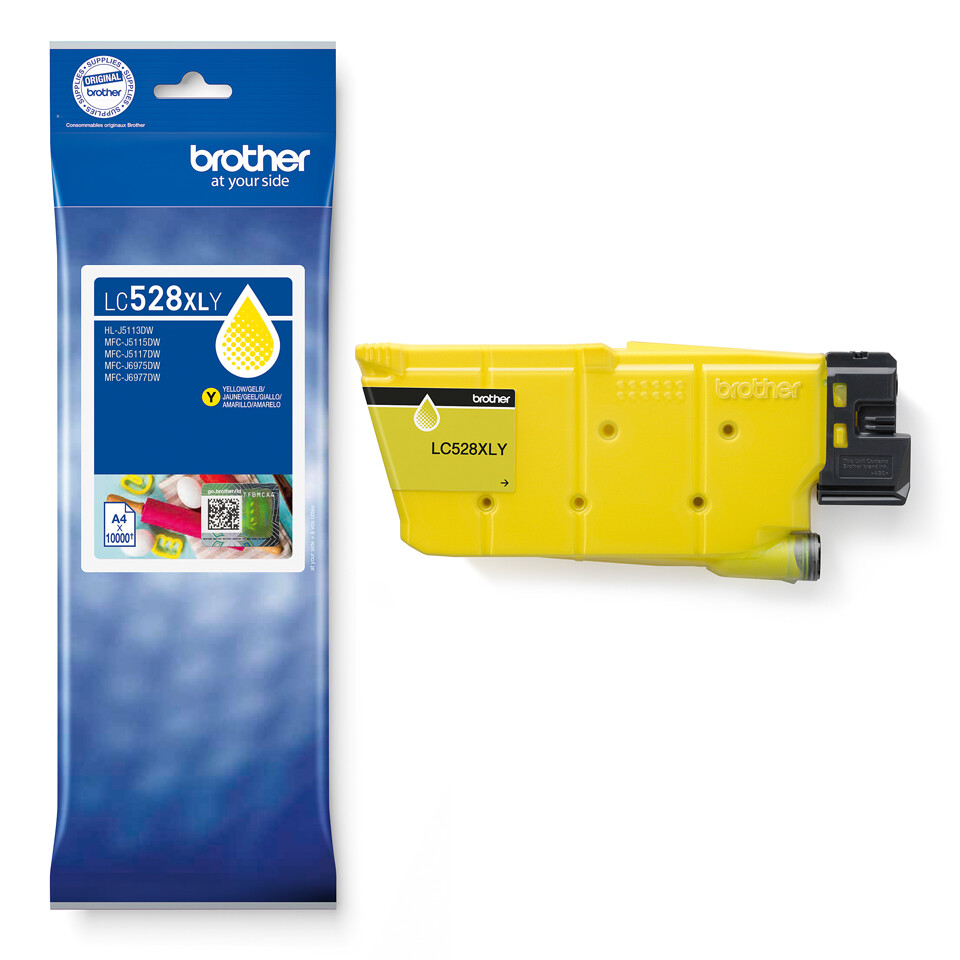 Brother LC528XLY Yellow Ink Cartridge inktcartridge 1 stuk(s) Origineel Ultrahoog rendement Geel - Afbeelding 3