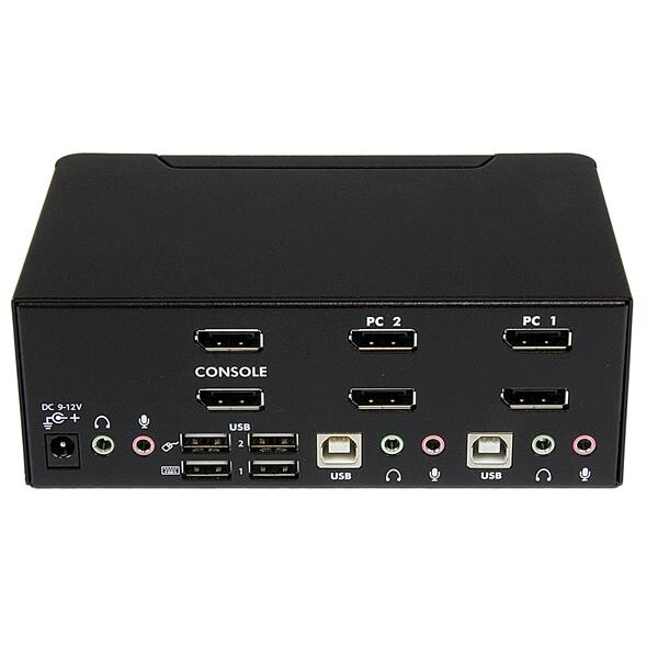 StarTech.com 2-poort Dubbele DisplayPort USB KVM-switch met Audio en USB 2.0-hub - Afbeelding 3