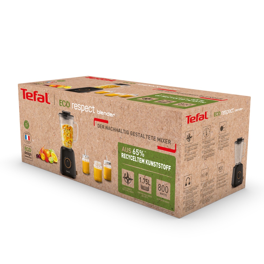 Tefal Eco Respect Intention BL46EN Blender - 2 snelheden - 800 W - 1,25 L - Afbeelding 8