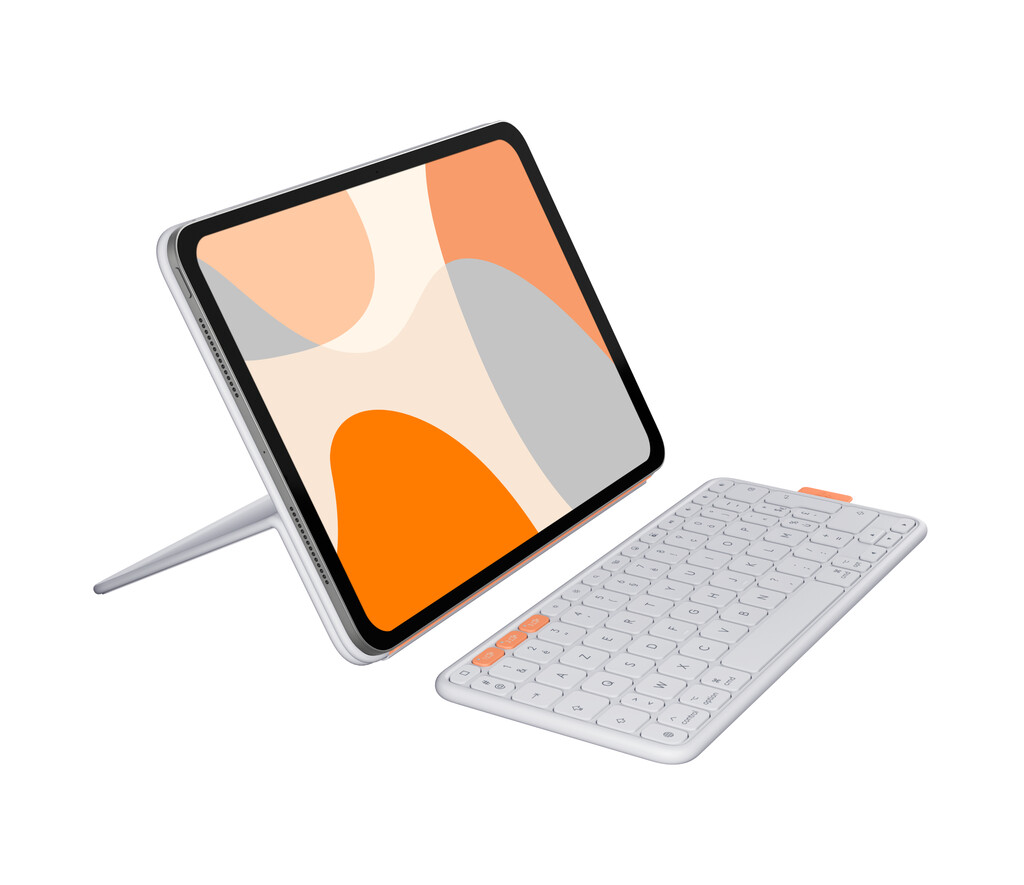 Logitech Flip Folio AZERTY Frans Bluetooth Licht Grijs - Afbeelding 2