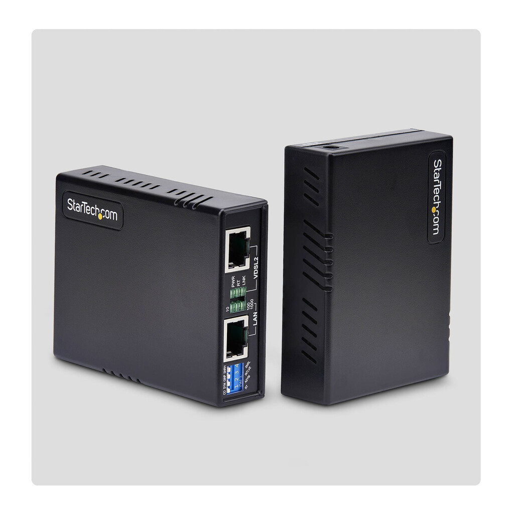 StarTech.com VDSL2 Ethernet Extender Kit via Single Pair Kabel, Tot 1km Long Range LAN Repeater over Telefoonlijn/CAT5e/CAT6, Ve - Afbeelding 6