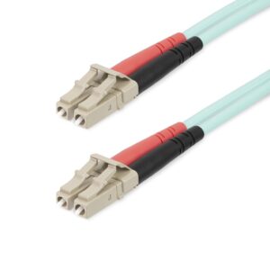 StarTech.com 20m LC/UPC naar LC/UPC OM4 Multimode Glasvezel Kabel, 50/125µm LOMMF/VCSEL Zipcord Fiber, 100G Netwerken, Low Ins