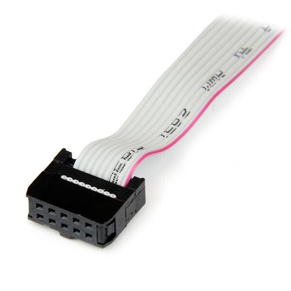 StarTech.com 40cm 9-pins Serieel Mannelijk naar 10-pins Moederbord Slotplaatje - Afbeelding 2