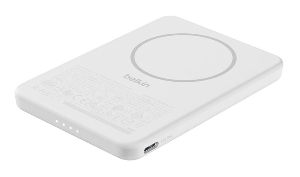 Belkin BPD010hqWH 5000 mAh Draadloos opladen Wit - Afbeelding 3