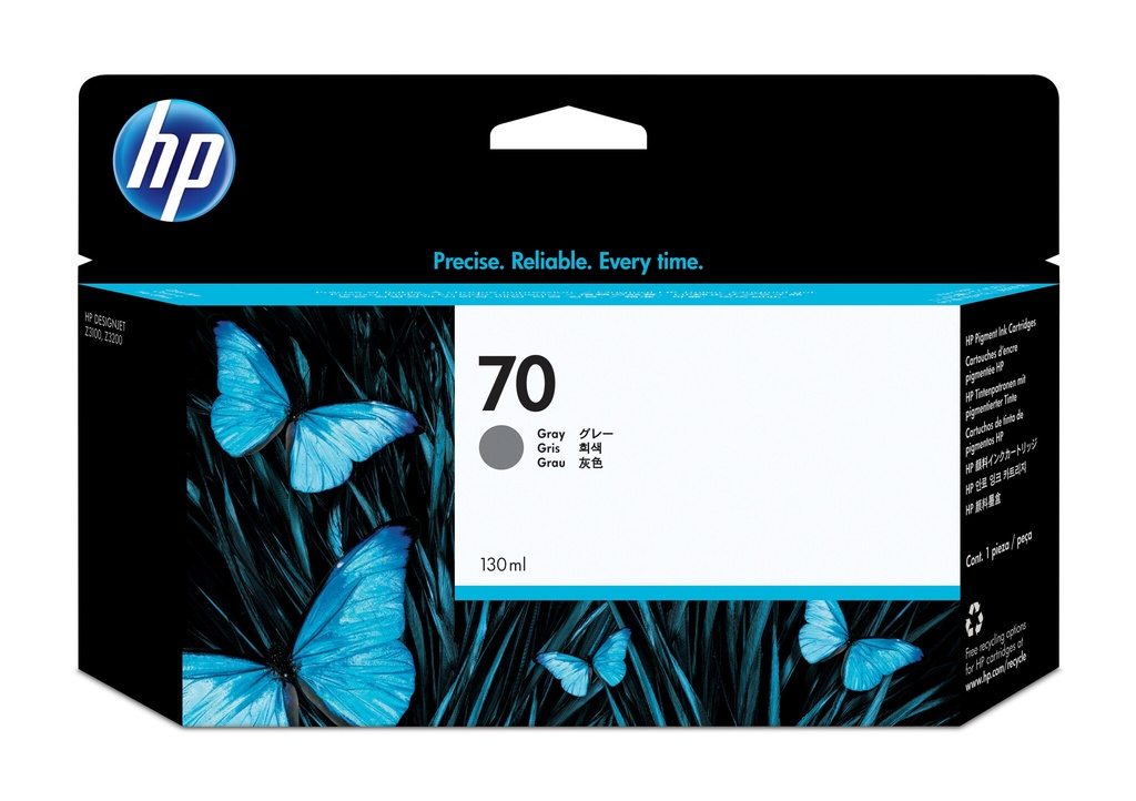 HP 70 grijze inktcartridge, 130 ml
