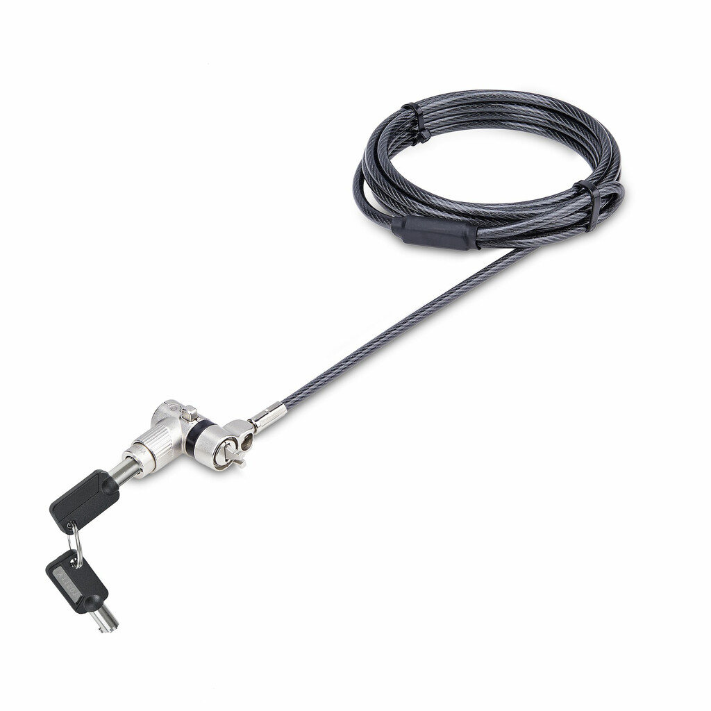StarTech.com 25-Pack Universeel Laptop Kabelslot 2m, Security Kabel met Gedeelde Sleutel, Compatibel met Noble Wedge®/Nano/K