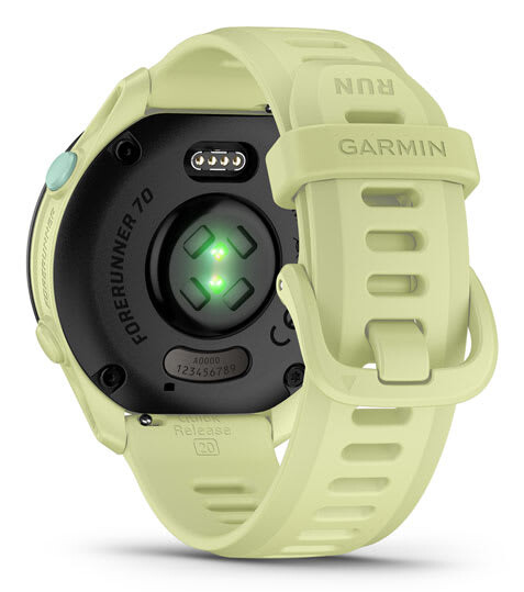 Garmin Forerunner 70 3,05 cm (1.2") AMOLED 30 mm Digitaal 390 x 390 Pixels Touchscreen Limoen GPS - Afbeelding 9