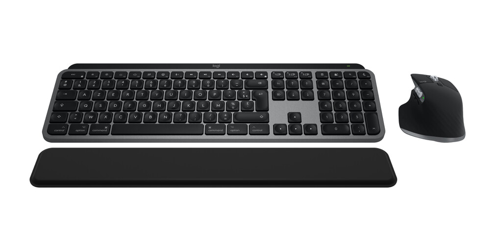 Logitech Master MX Keys S Combo for Mac toetsenbord Inclusief muis Thuis/Werk RF-draadloos + Bluetooth AZERTY Frans Aluminium, Z - Afbeelding 8