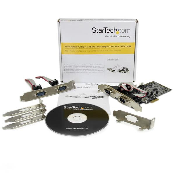 StarTech.com 4-poort Native PCI Express RS232 Seriële Kaart met 16550 UART - Afbeelding 7